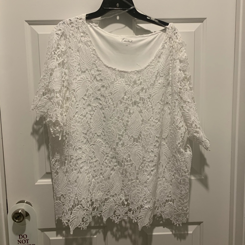 Lace white shirt